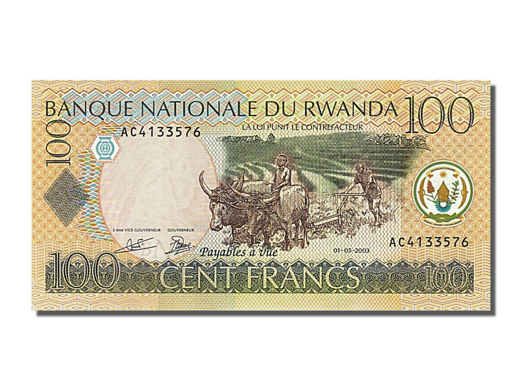 Banknote, Rwanda, 100 Francs, 2003, 2003-05-01, UNC(65-70)