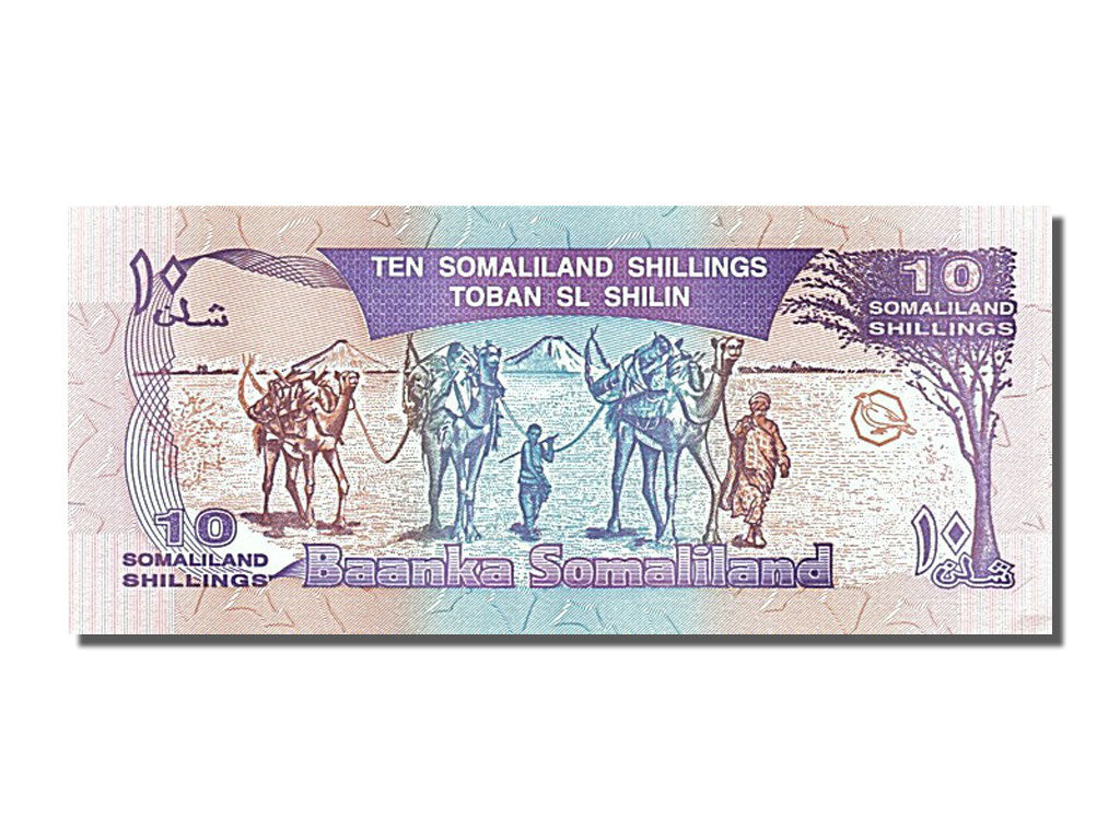 Banknote, Somaliland, 10 Shillings = 10 Shilin, 1994, UNC(65-70)