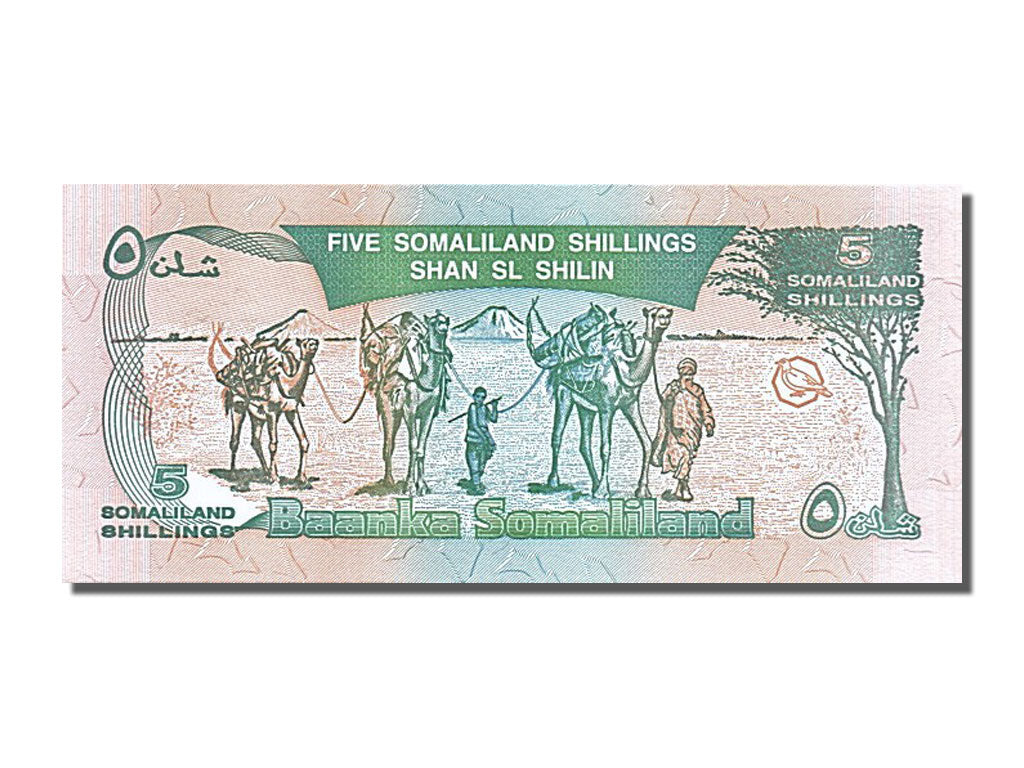 Banknote, Somaliland, 5 Shillings = 5 Shilin, 1994, UNC(65-70)