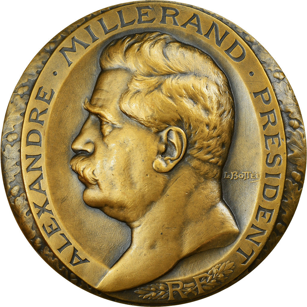 France, Medal, Les Présidents de la République, Alexandre Millerand, 1920