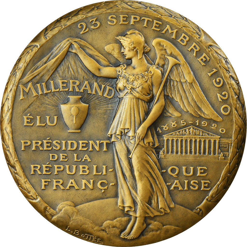 France, Medal, Les Présidents de la République, Alexandre Millerand, 1920
