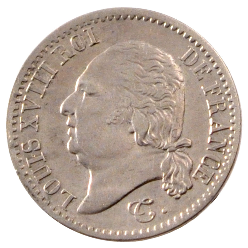 FRANCE, Louis XVIII, 1/4 Franc, 1817, Lille, KM #714.11, EF(40-45), Silver,...
