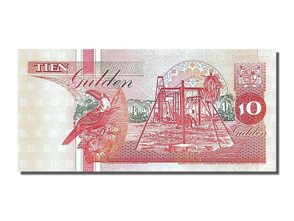 Banknote, Suriname, 10 Gulden, 1995, 1995-06-01, UNC(65-70)