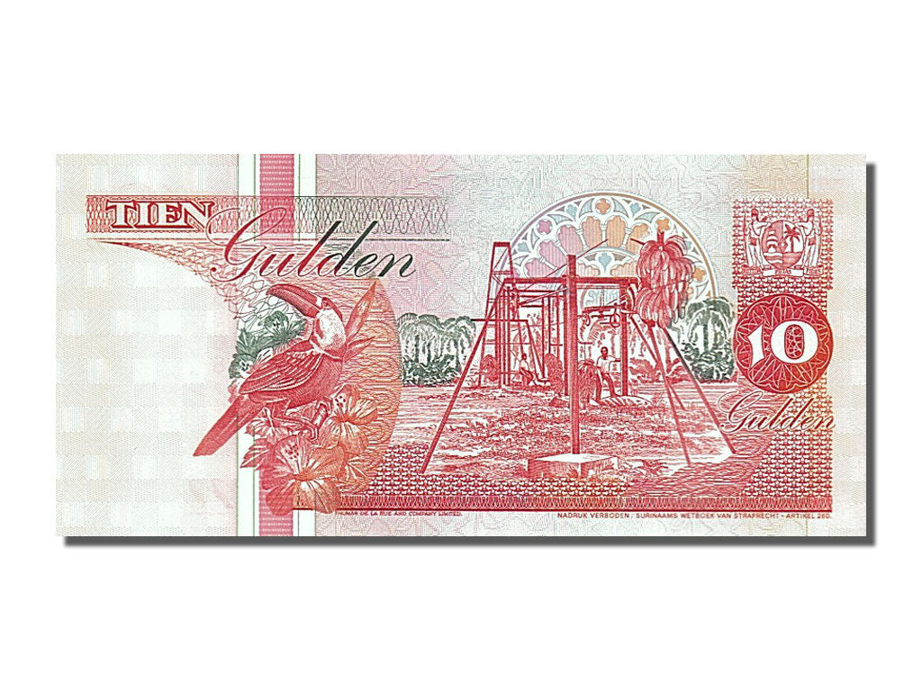 Banknote, Suriname, 10 Gulden, 1995, 1995-06-01, UNC(65-70)