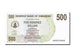 Banknote, Zimbabwe, 500 Dollars, 2006, 2006-12-01, UNC(65-70)