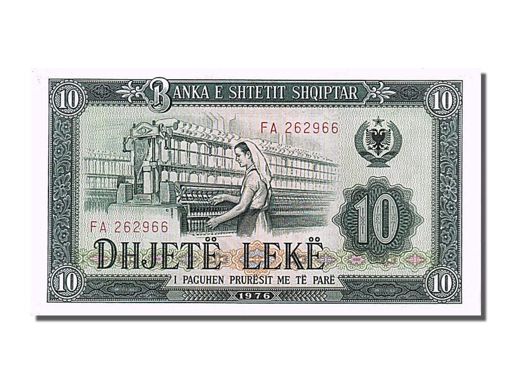 Banknote, Albania, 10 Lekë, 1976, UNC(65-70)