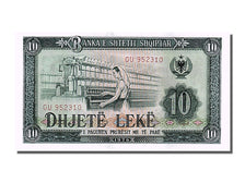 Geldschein, Albania, 10 Lekë, 1976, UNZ