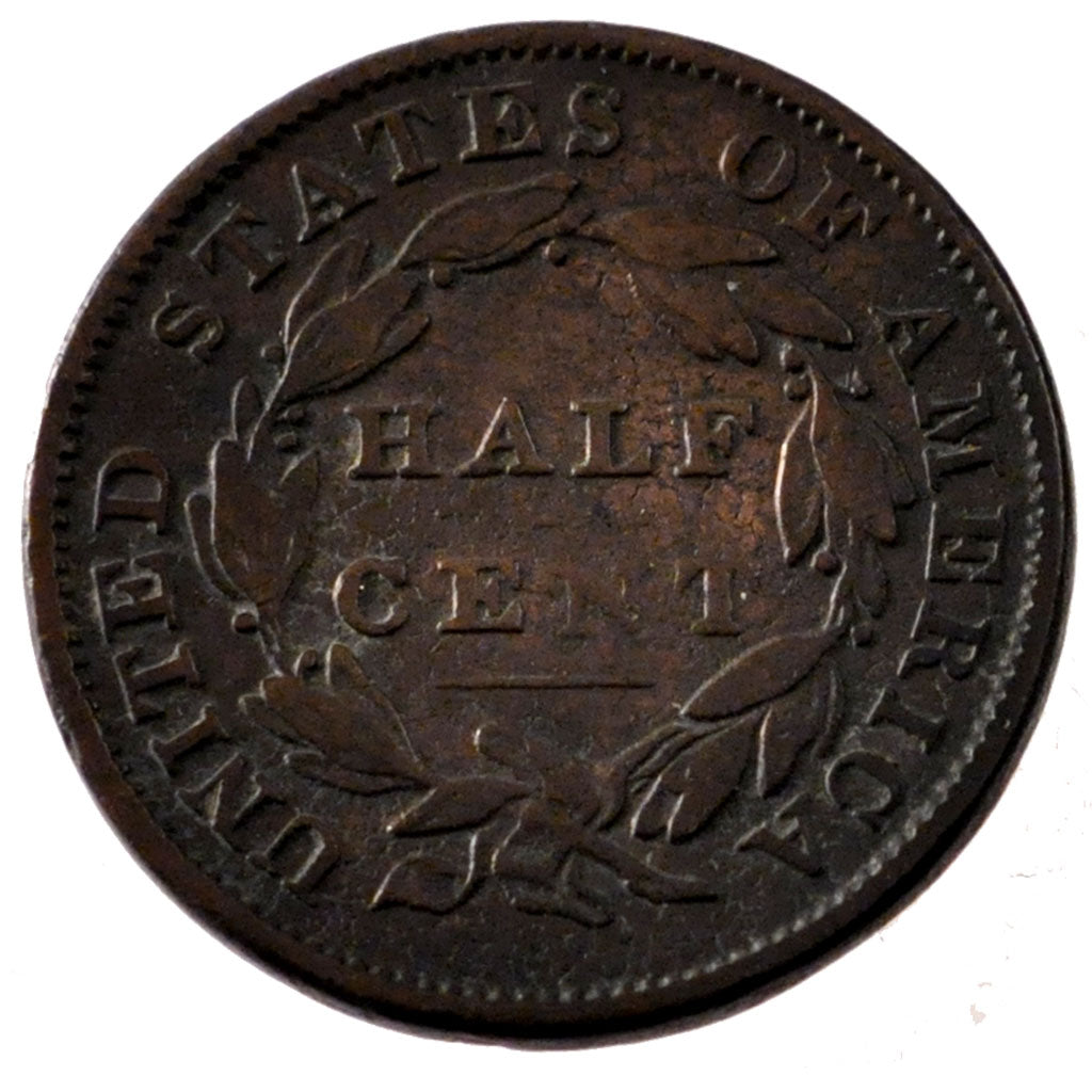 UNITED STATES, Classic Head Half Cent, Half Cent, 1834, U.S. Mint, KM #41,...