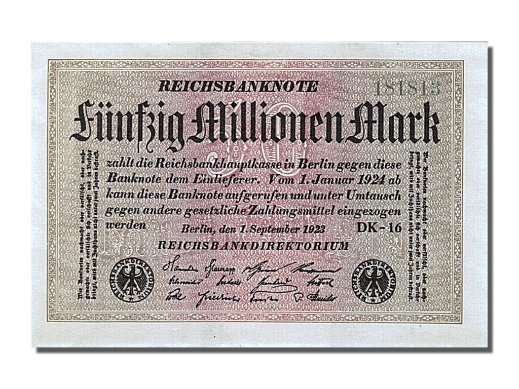 Banknote, Germany, 50 Millionen Mark, 1923, UNC(65-70)