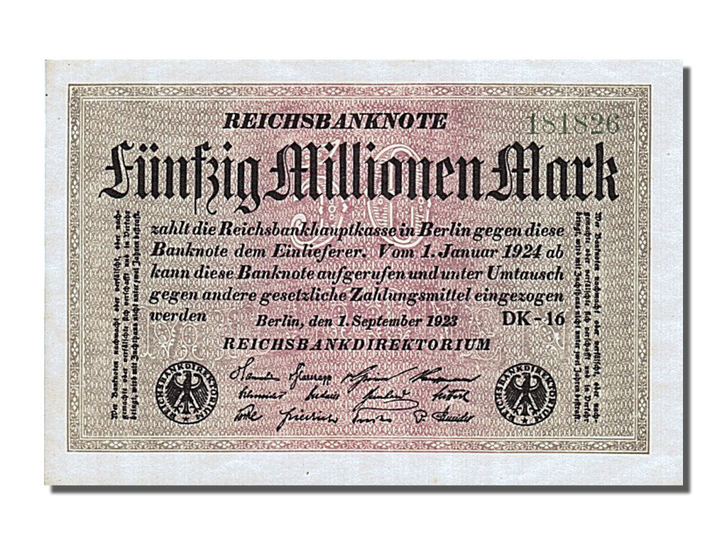 Banknote, Germany, 50 Millionen Mark, 1923, UNC(65-70)