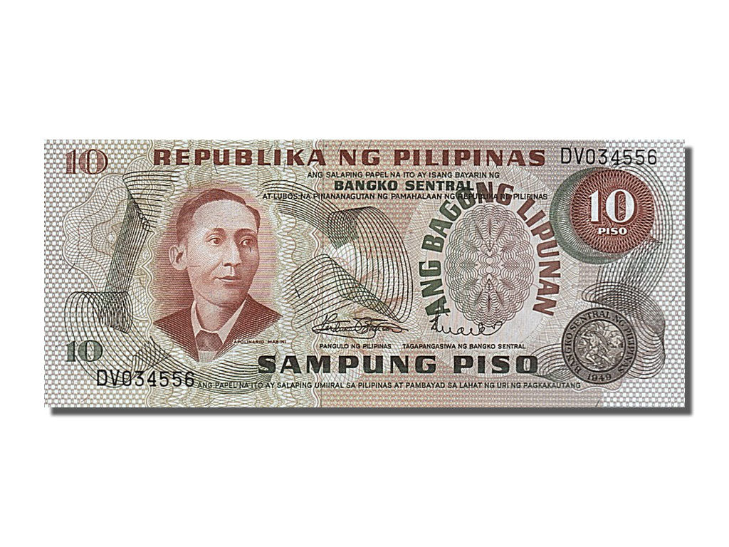 Banknote, Philippines, 10 Piso, UNC(65-70)