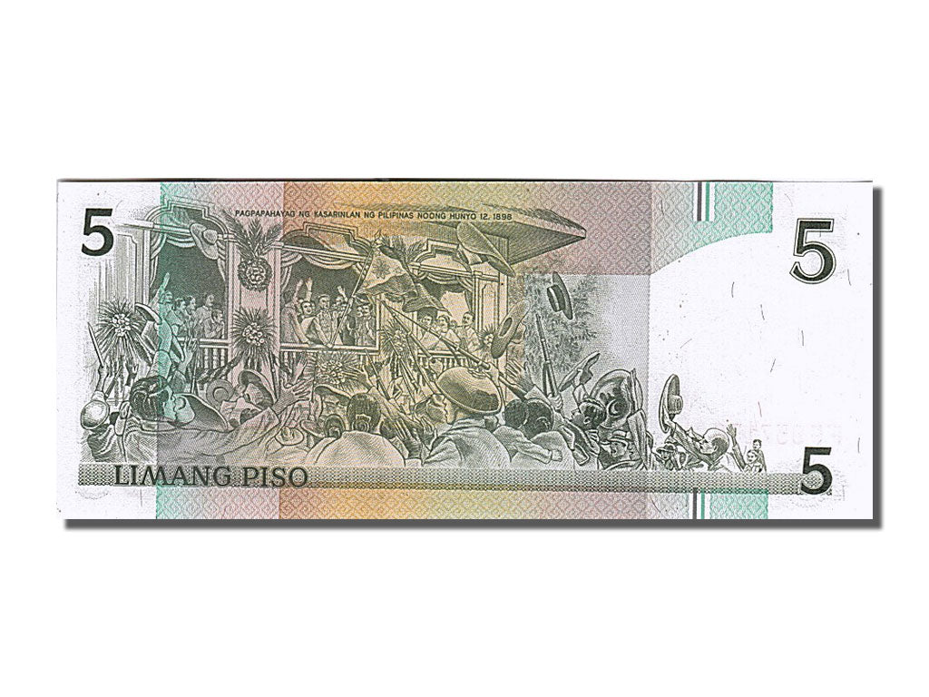 Banconote, Filippine, 5 Piso, 1985, FDS
