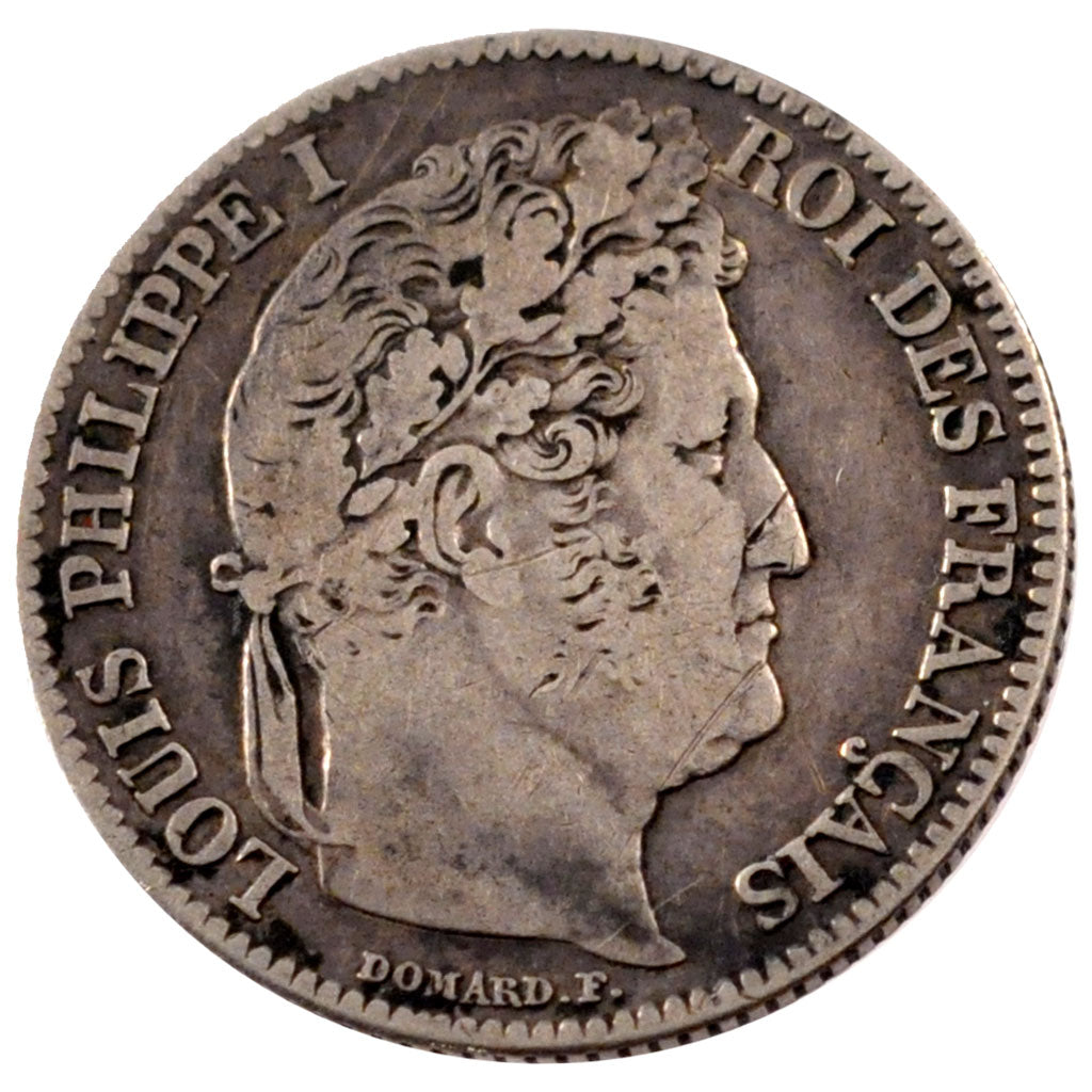 Louis Philippe Ier, 1 Franc tête laurée