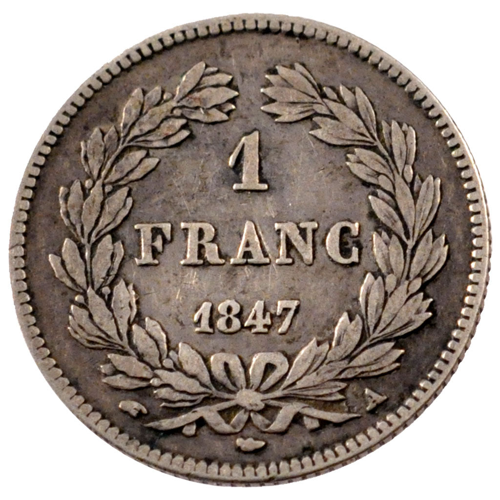 Louis Philippe Ier, 1 Franc tête laurée