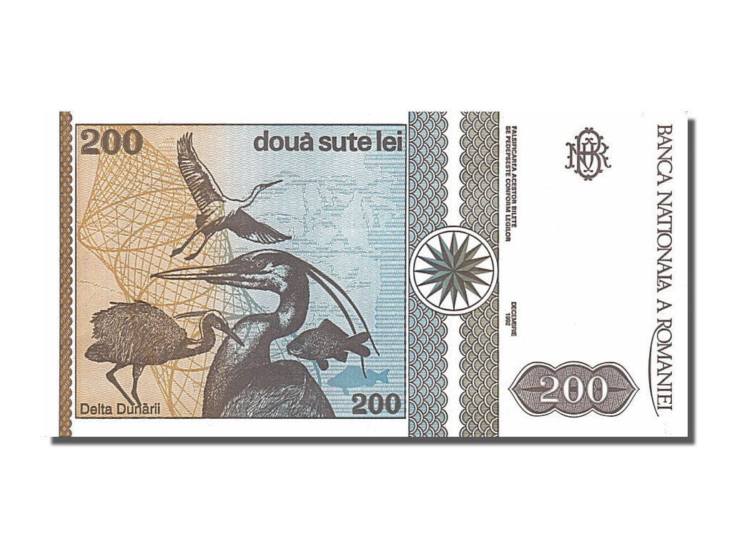 Romania, 200 Lei, 1992, KM #100a, 1992-12-01, UNC(65-70), 780176