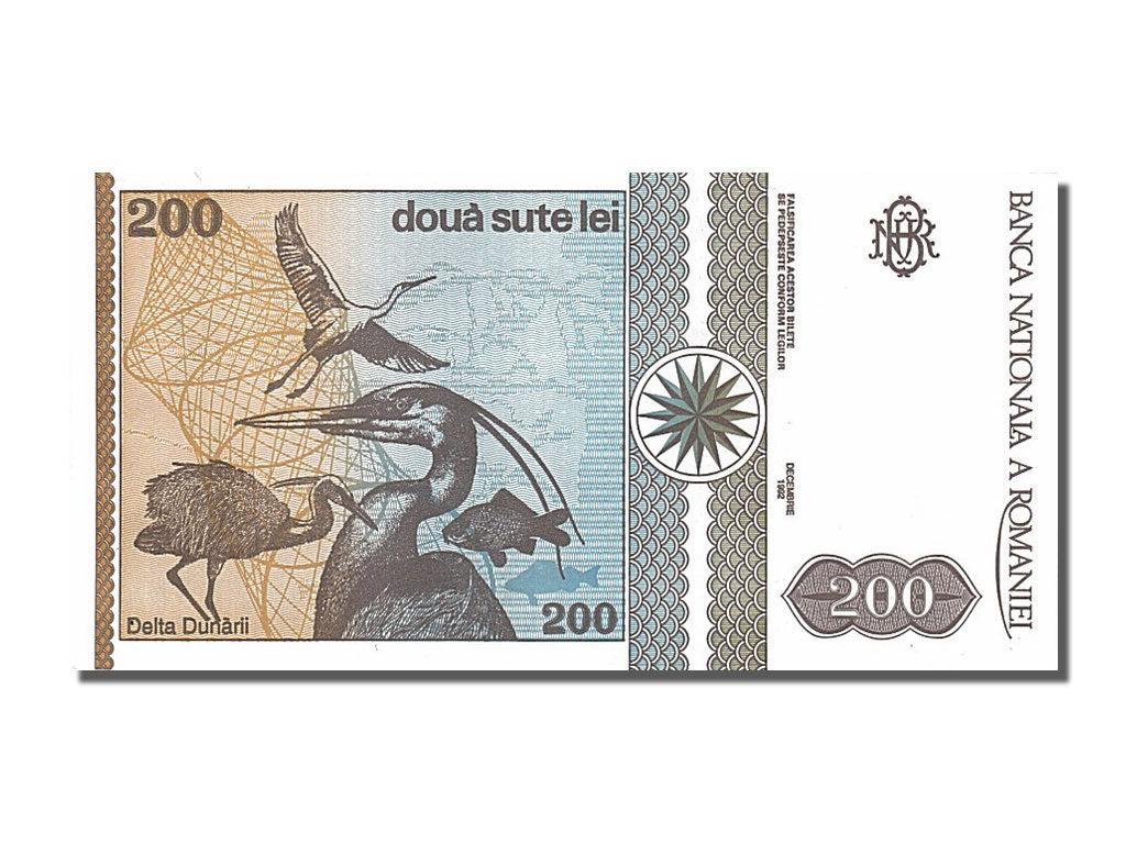 Banknote, Romania, 200 Lei, 1992, 1992-12-01, UNC(65-70)