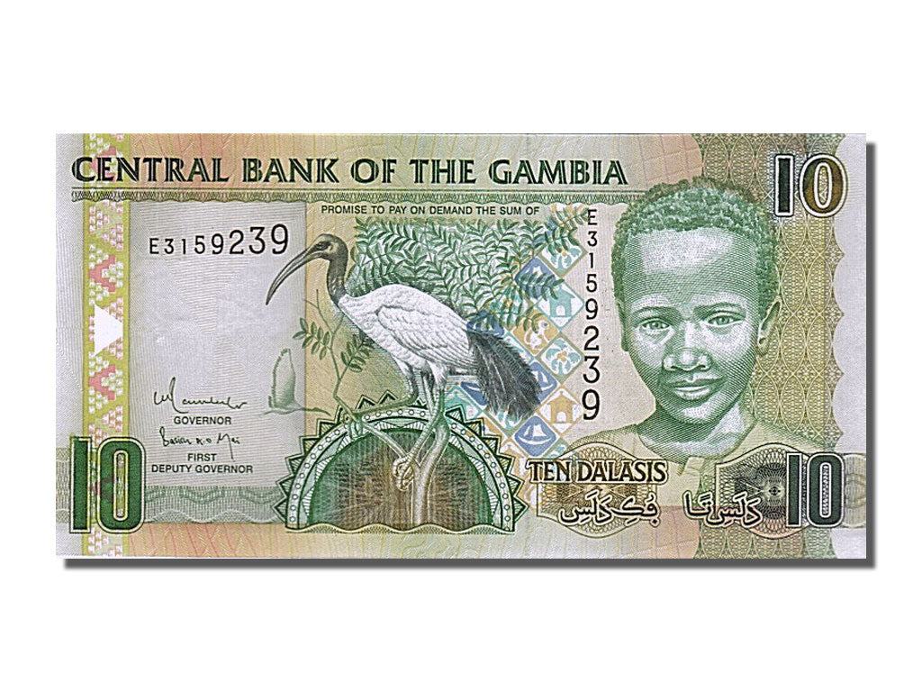 Banknot, Gambia, 10 Dalasis, 2006, UNC(65-70)