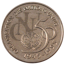 Vème République, 5 Francs 50ème anniversaire de l'ONU