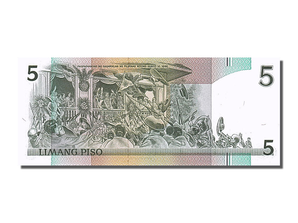 Banconote, Filippine, 5 Piso, 1995, FDS