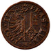 SWISS CANTONS, Centime, 1840, Genève, KM #130, AU(55-58), Copper, 0.99