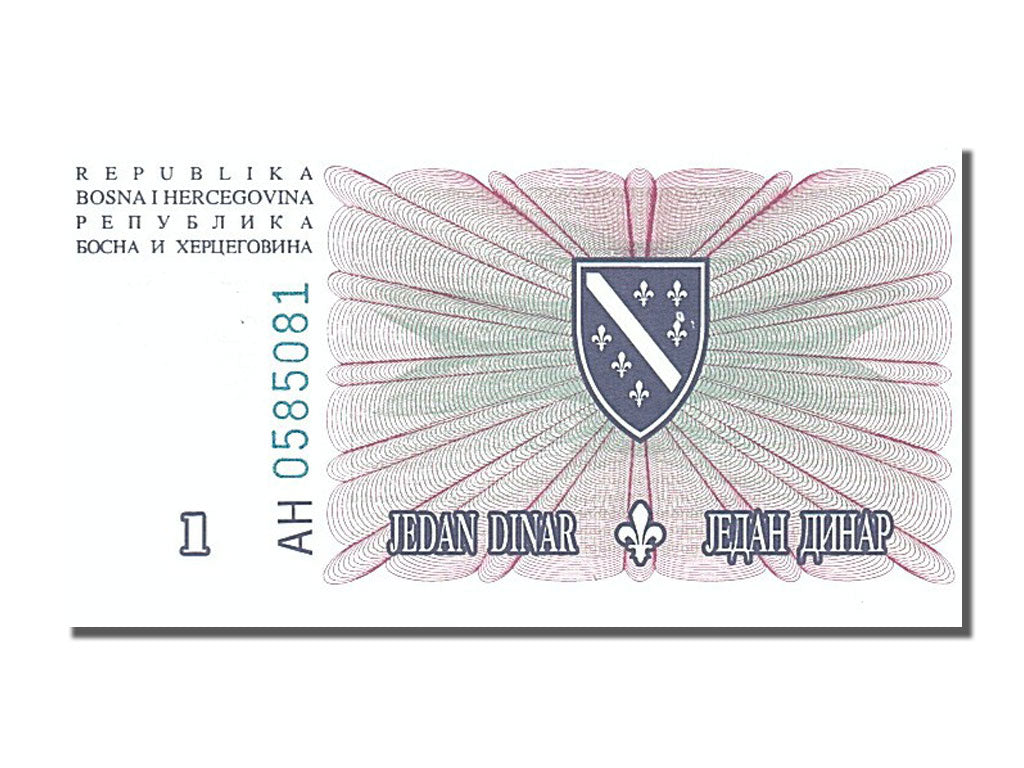 Banknote, Bosnia - Herzegovina, 1 Dinar, 1994, 1994-08-15, UNC(65-70)