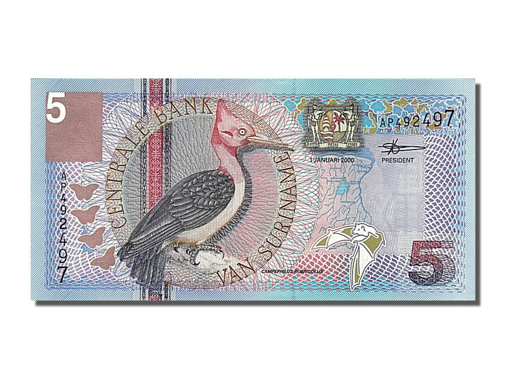 Banconote, Suriname, 5 Gulden, 2000, 2000-01-01, FDS