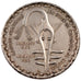 WEST AFRICAN STATES, 5000 Francs, 1982, KM #11, AU(50-53), Silver, 24.83