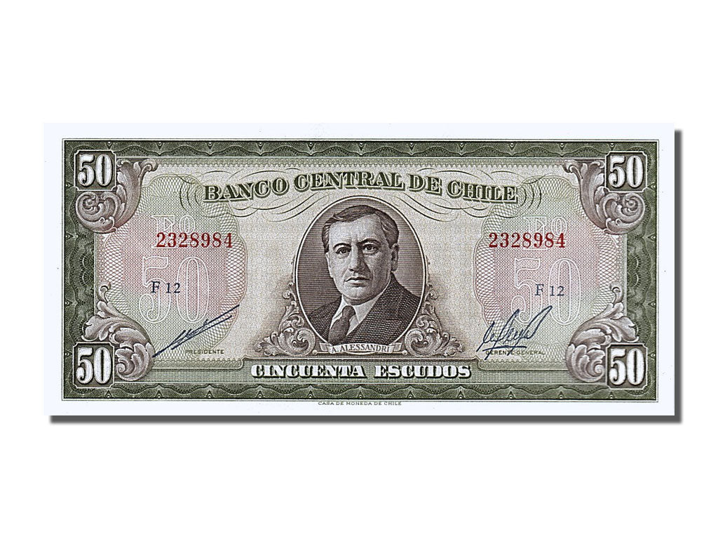 Banknote, Chile, 50 Escudos, UNC(65-70)