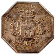 France, Bank, Token, AU(50-53), Silver, 10.60