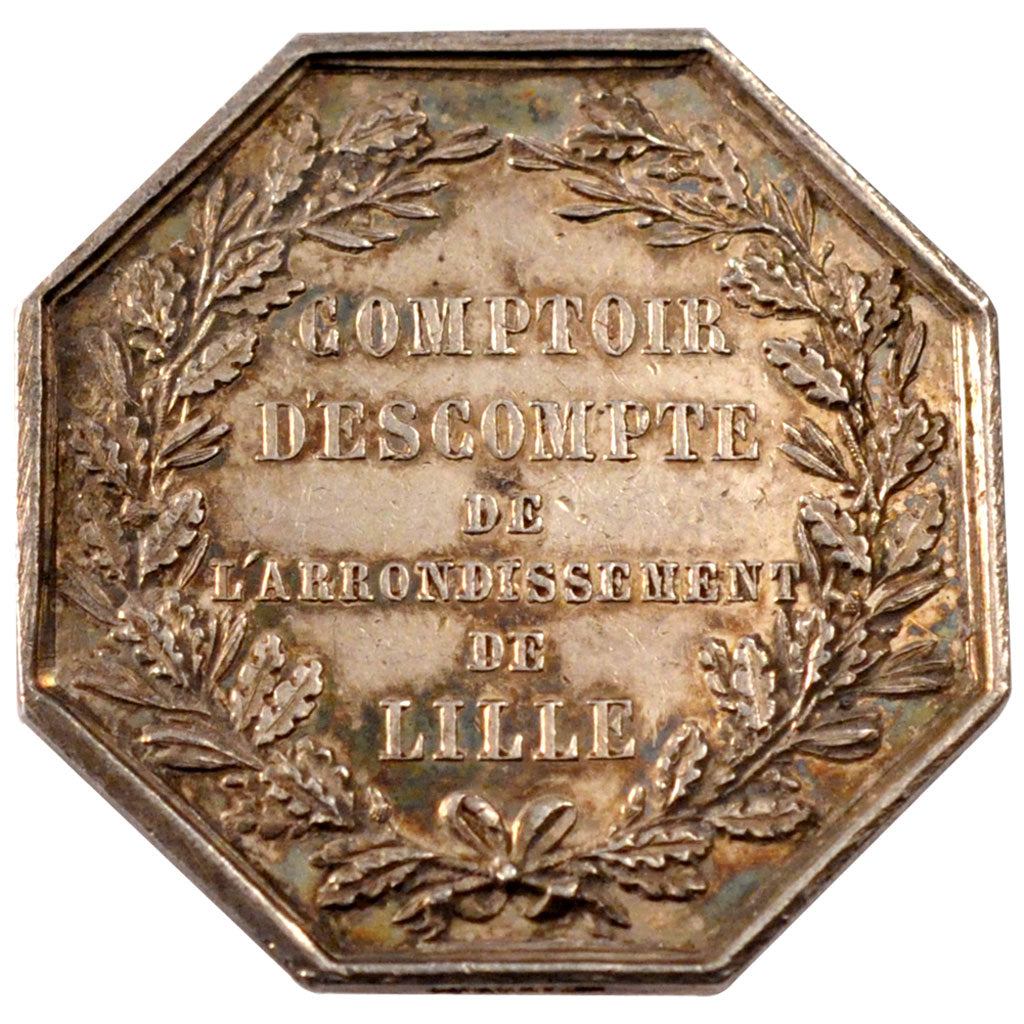 France, Bank, Token, AU(50-53), Silver, 10.60