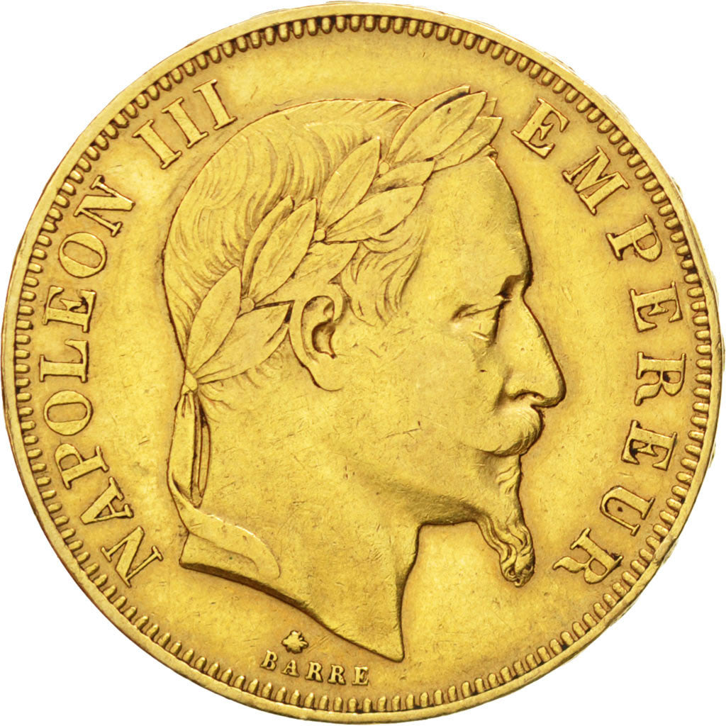 Munten, Frankrijk, Napoleon III, Napoléon III, 50 Francs, 1864, Paris, ZF