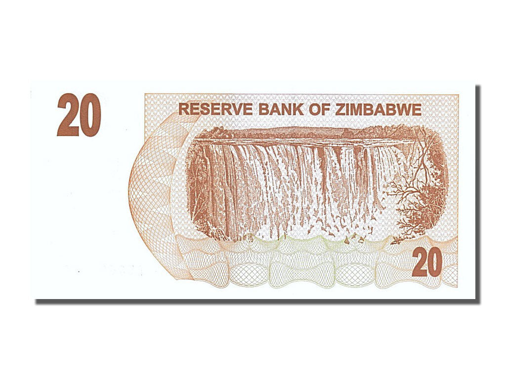 Banknote, Zimbabwe, 20 Dollars, 2006, 2006-08-01, UNC(65-70)