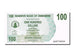 Geldschein, Simbabwe, 100 Dollars, 2006, 2006-08-01, UNZ