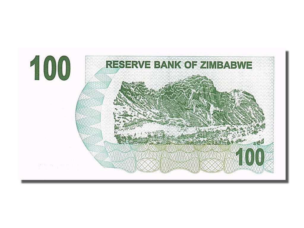 Geldschein, Simbabwe, 100 Dollars, 2006, 2006-08-01, UNZ