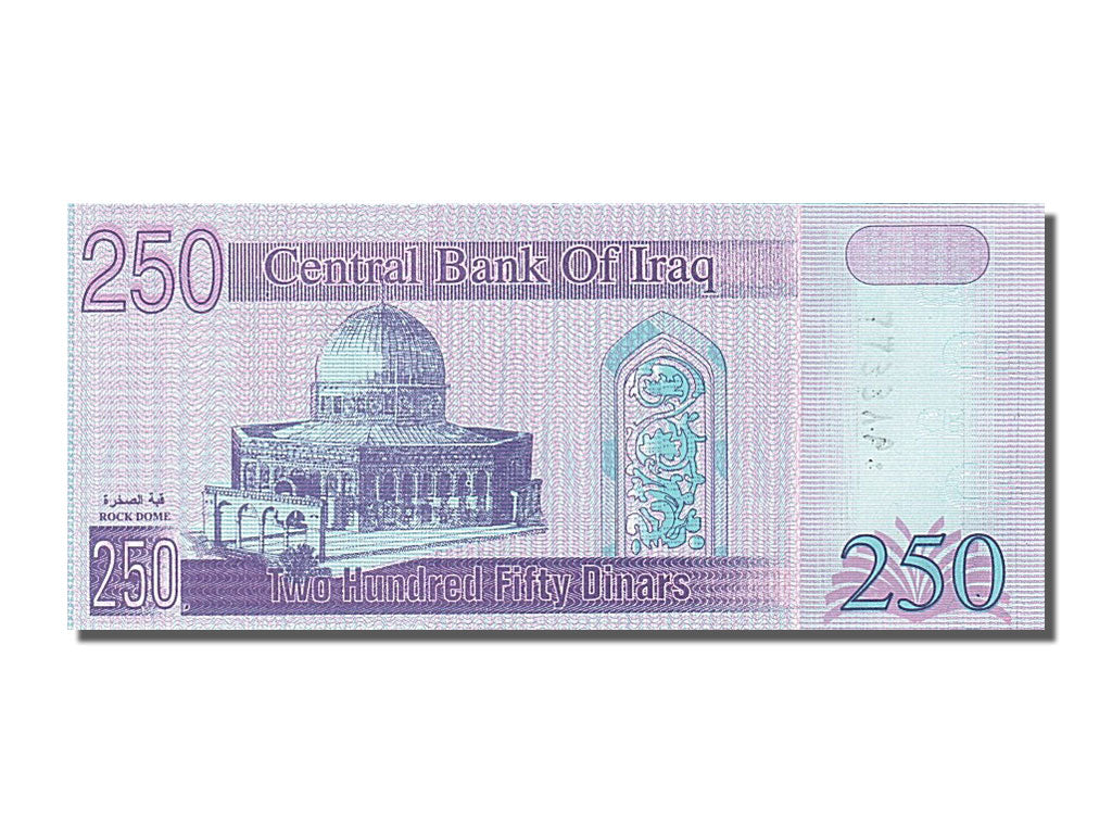 Biljet, Irak, 250 Dinars, 2002, NIEUW