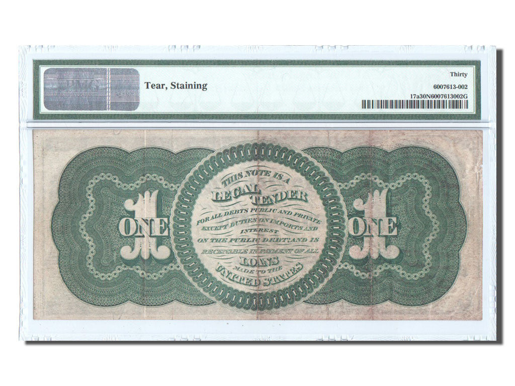 Billet, États-Unis, One Dollar, 1862, 1862-08-01, KM:1, Gradée, PMG