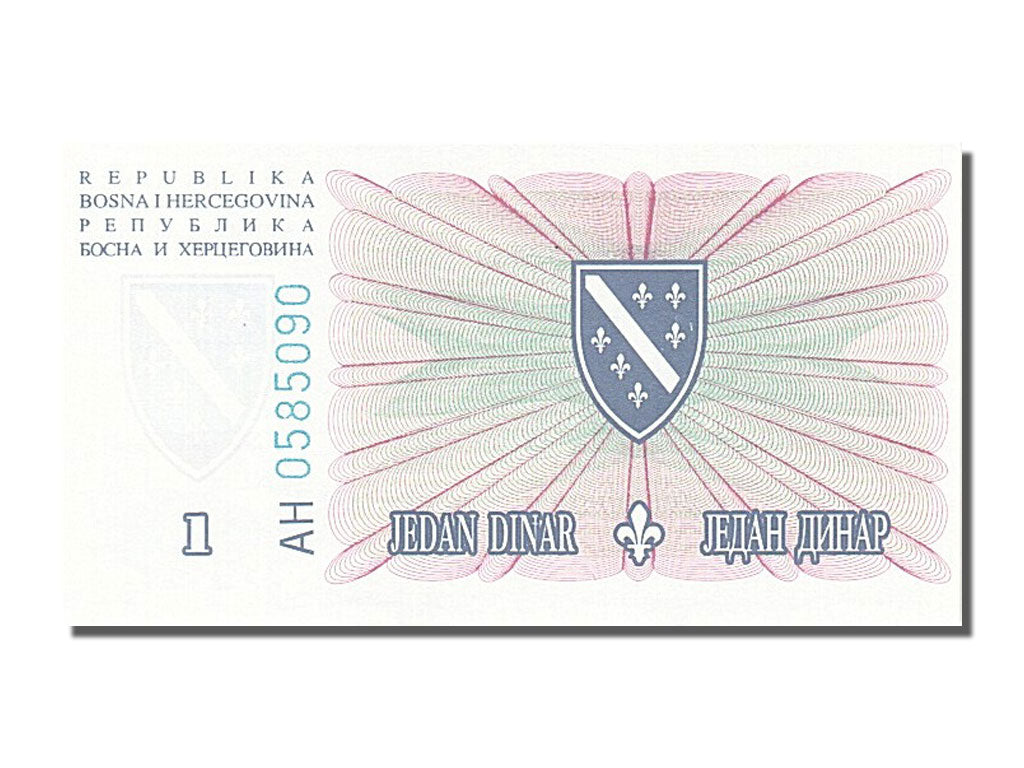 Banknote, Bosnia - Herzegovina, 1 Dinar, 1994, 1994-08-15, UNC(65-70)