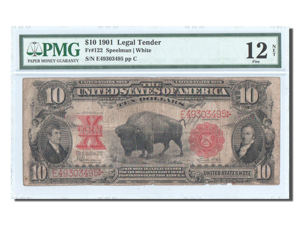 Banknote, United States, Ten Dollars, 1901, 1901, KM:388, graded, PMG