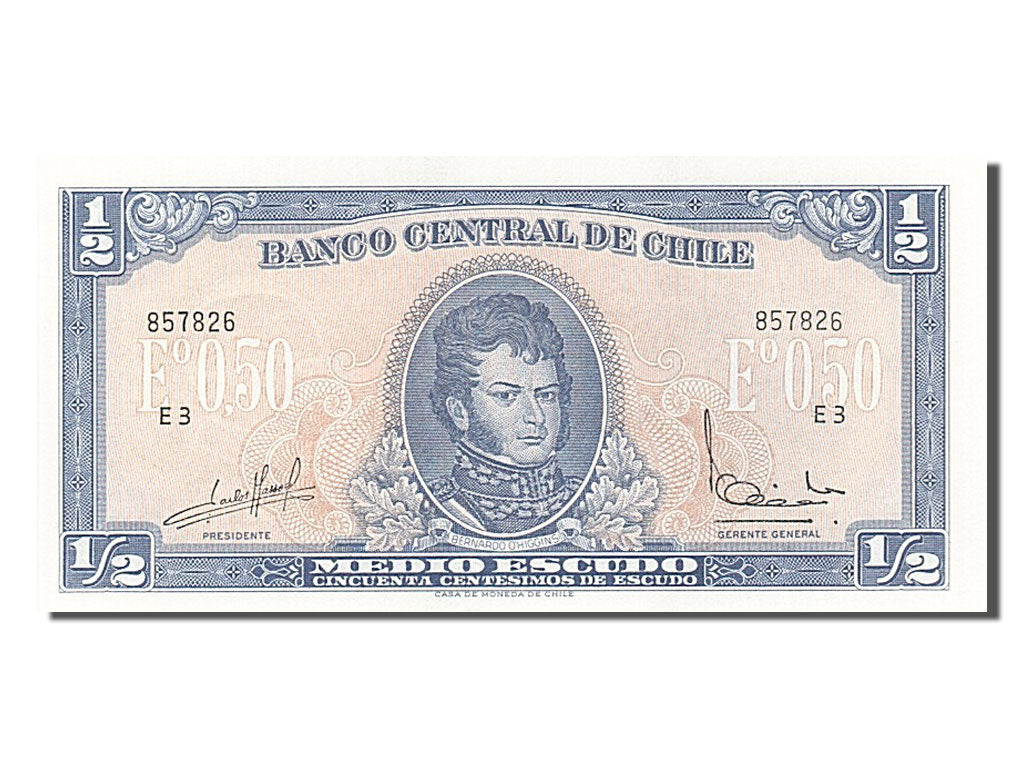 Geldschein, Chile, 1/2 Escudo, 1962, UNZ