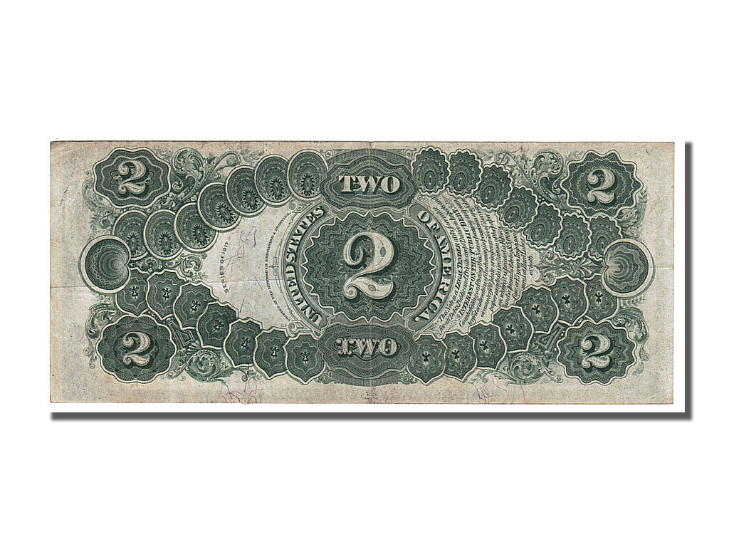 Banknote, United States, Two Dollars, 1917, AU(55-58)