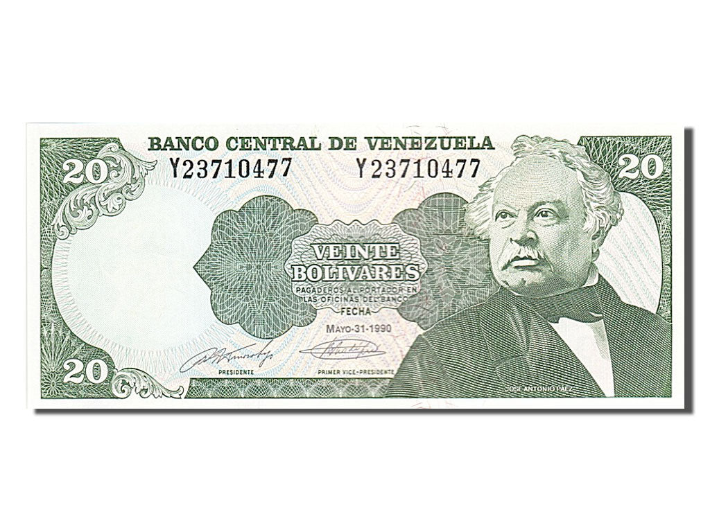 Banknote, Venezuela, 20 Bolivares, 1990, 1990-05-31, UNC(65-70)