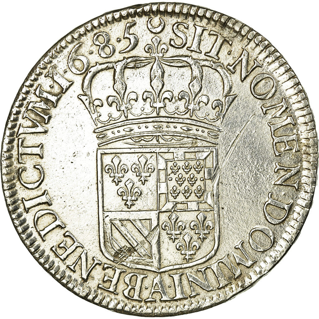 Monnaie, France, Louis XIV, 1/2 Écu de Flandre, 1/2 Ecu, 1685, Paris, TTB