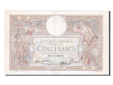 France, 100 Francs, 100 F 1908-1939 ''Luc Olivier Merson'', 1938, KM #86b,...