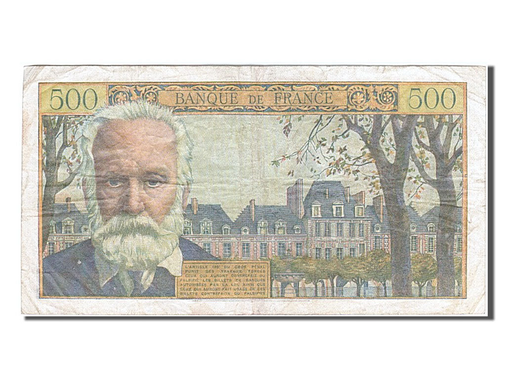 France, 500 Francs, 500 F 1954-1958 ''Victor Hugo'', 1958, KM #133b,...