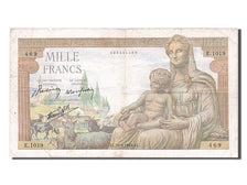 France, 1000 Francs, 1 000 F 1942-1943 ''Déesse Déméter'', 1942, KM #102, 194...