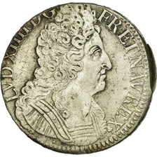 Moneta, Francia, Louis XIV, Écu aux 3 couronnes, Ecu, 1710, Reims, BB, Argento