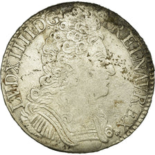 Coin, France, Louis XIV, Écu aux 3 couronnes, Ecu, 1709, Reims, VF(30-35)