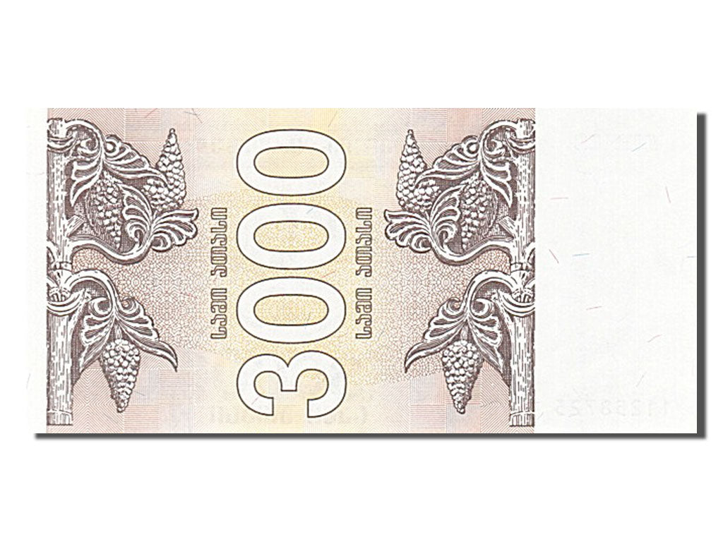 Banknote, Georgia, 3000 (Laris), 1993, UNC(65-70)