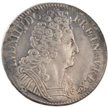 FRANCE, Écu aux 3 couronnes, ECU, 1709, Paris, KM #386.1, EF(40-45), Silver, ...