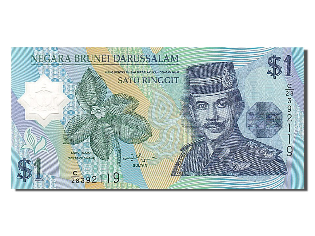 Brunei, 1 Ringgit, 2007, KM #22b, UNC(65-70), C/28392119